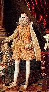 Rodrigo de Villandrando Portrait of infante Felipe (future Phillip IV) with dwarf Soplillo oil painting